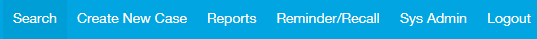 Example application menu links