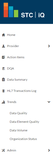 Example iQ menu for State users